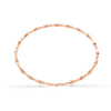 1.06 Ct Round Cut Moissanite Cluster Link Bracelet 14K Yellow Gold Plated