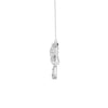 1.69 Ct Round Cut Moissanite Bow Pendant Necklace In 14K Yellow Gold Pllated