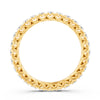 0.54Ct Round Cut Moissanite Full Eternity Band Ring 14K Gold Plated