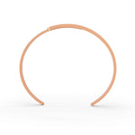 Load image into Gallery viewer, 0.85 Ct Round Cut Natural Moissanite Women Cuff Bangle Bracelets 14K Gold Plated