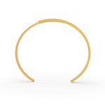 Load image into Gallery viewer, 0.85 Ct Round Cut Natural Moissanite Women Cuff Bangle Bracelets 14K Gold Plated