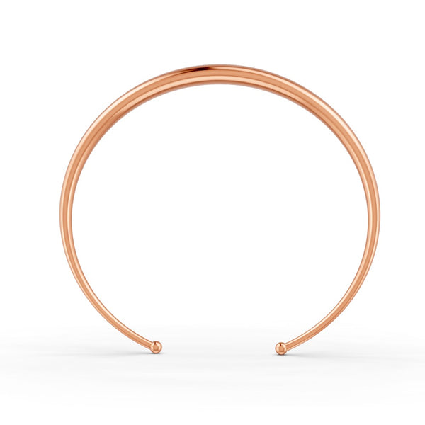 Elegant Polished Gold Cuff Bracelet for Women Sleek Minimalist Design 14K Gold Plated