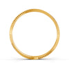 Elegant Gold Bangle with Sleek Cutout Design 14K Gold Plated
