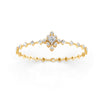 1.70 Ct Round Cut Moissanite Geometric Link Bracelet 14K Yellow Gold Plated