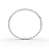 1.90 Ct Round Cut Natural Moissanite Women's Bangle Bracelets 14K Gold Plated