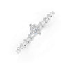 1.70 Ct Round Cut Moissanite Geometric Link Bracelet 14K Yellow Gold Plated