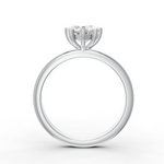 Load image into Gallery viewer, Heart Cut Real Moissanite 5 Prong Solitaire Ring 14K Gold Plated