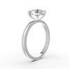 1-5 Ct Heart Cut Real Moissanite 3 Prong Solitaire Ring 14K Yellow Gold Plated