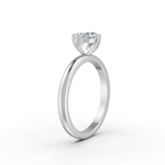 Load image into Gallery viewer, Cushion Cut Real Moissanite Clow Prong Solitaire Ring 14K Gold Plated