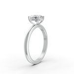 Load image into Gallery viewer, Heart Cut Real Moissanite 4 Prong Solitaire Ring 14K Gold Plated