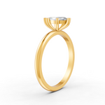 Load image into Gallery viewer, Marquise Cut Real Moissanite 6 Prong Solitaire Ring 14K Gold Plated