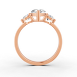 Load image into Gallery viewer, 2Ct Marquise Cut Moissanite Women's Engagement Ring 14K Yellow Gold Plated