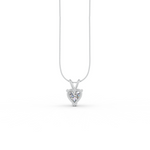Load image into Gallery viewer, Heart Cut Moissanite Solitaire Pendant 14K Gold Plated