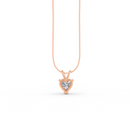 Load image into Gallery viewer, Heart Cut Moissanite Solitaire Pendant 14K Gold Plated