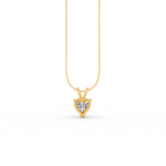 Load image into Gallery viewer, Heart Cut Moissanite Solitaire Pendant 14K Gold Plated