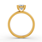 Load image into Gallery viewer, Cushion Cut Real Moissanite Double Prong Solitaire Ring 14K Gold Plated