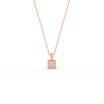 Load image into Gallery viewer, Asscher Cut Moissanite Solitaire Pendant in 14K Gold Plated