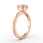 Load image into Gallery viewer, Cushion Cut Real Moissanite Double Prong Solitaire Ring 14K Gold Plated