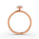 Load image into Gallery viewer, Oval Cut Real Moissanite Double Prong Solitaire Ring 14K Gold Plated