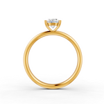 Load image into Gallery viewer, 2.50 Ct Oval Cut Moissanite Women Solitaire Ring 14K Yellow Gold Plated