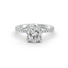 1.85Ct Oval Cut Moissanite Women Engagement Ring 14K Yellow Gold Plated