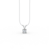 Round Cut Moissanite Solitaire Pendant 14K Yellow Gold Plated