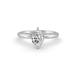 Load image into Gallery viewer, Oval Cut Real Moissanite 2 Prong Solitaire Ring 14K Gold Plated