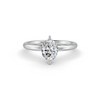 1-5 Ct Oval Cut Real Moissanite 2 Prong Solitaire Ring 14K Yellow Gold Plated