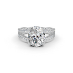 Load image into Gallery viewer, 3.50Ct Oval Cut Moissanite Women Engagement Ring 14K Gold Plated