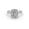 2.34 Ct Radiant Cut Certified Moissanite Engagement Ring 14K Yellow Gold Plated
