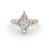 1.89Ct Marquise Cut Moissanite Women's Engagement Ring 14K Yellow Gold Plated