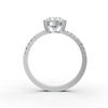 1.85Ct Oval Cut Moissanite Women Engagement Ring 14K Yellow Gold Plated