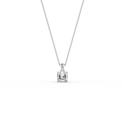 Asscher Cut Moissanite Solitaire Pendant in 14K Gold Plated