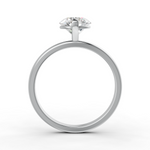 Load image into Gallery viewer, Round Cut Real Moissanite 2 Prong Solitaire Ring 14K Gold Plated