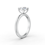 Load image into Gallery viewer, Cushion Cut Real Moissanite 4 Prong Solitaire Ring 14K Gold Plated