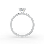 Load image into Gallery viewer, Emerald Cut Real Moissanite 4 Prong Solitaire Ring 14K Gold Plated