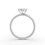 Load image into Gallery viewer, Emerald Cut Real Moissanite 4 Prong Solitaire Ring 14K Gold Plated