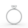 1-5 Ct Emerald Cut Real Moissanite 4 Prong Solitaire Ring 14K Yellow Gold Plated