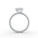 Load image into Gallery viewer, Heart Cut Real Moissanite 4 Prong Solitaire Ring 14K Gold Plated