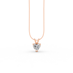 Load image into Gallery viewer, Heart Cut Moissanite Solitaire Pendant 14K Gold Plated