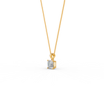Load image into Gallery viewer, Asscher Cut Moissanite Solitaire Pendant in 14K Gold Plated