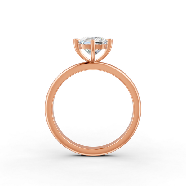 1-5 Ct Cushion Cut Real Moissanite Clow Prong Solitaire Ring 14K Yellow Gold Plated