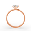 1-5 Ct Round Cut Moissanite Solitaire Engagement Ring 14K Yellow Gold Plated