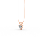 Load image into Gallery viewer, Heart Cut Moissanite Solitaire Pendant 14K Gold Plated