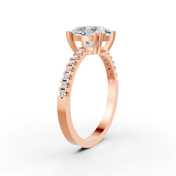 1.85Ct Oval Cut Moissanite Women Engagement Ring 14K Yellow Gold Plated