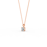 Load image into Gallery viewer, Asscher Cut Moissanite Solitaire Pendant in 14K Gold Plated