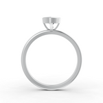 Load image into Gallery viewer, Marquise Cut Real Moissanite Bezel Set Solitaire Ring 14K Gold Plated