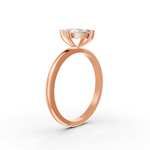 Load image into Gallery viewer, Marquise Cut Real Moissanite 4 Prong Solitaire Ring 14K Gold Plated