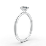 Load image into Gallery viewer, Princess Cut Real Moissanite Claw Prong Solitaire Ring 14K Gold Plated