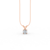 Round Cut Moissanite Solitaire Pendant 14K Yellow Gold Plated